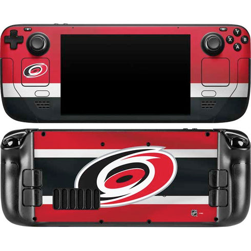 NHL Carolina Hurricanes Jersey Steam Deck Handheld Gaming Computer Skin