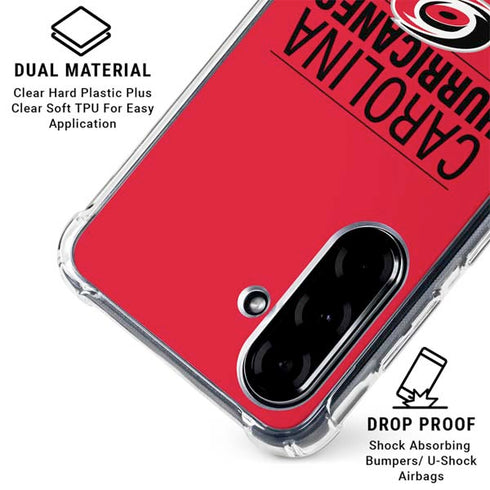 NHL Carolina Hurricanes Lineup Galaxy A36 5G Clear Case