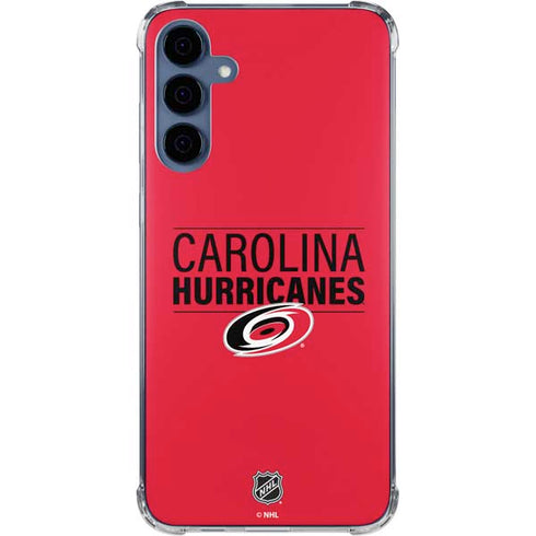 NHL Carolina Hurricanes Lineup Galaxy A55 5G Clear Case