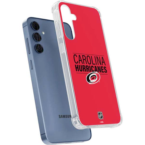 NHL Carolina Hurricanes Lineup Galaxy A55 5G Clear Case