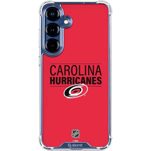 NHL Carolina Hurricanes Lineup Galaxy S25 Clear Case