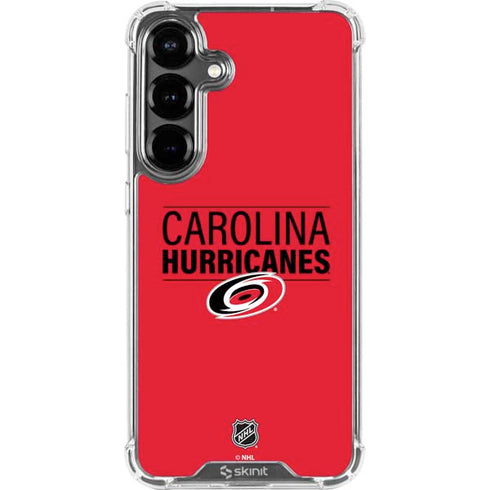 NHL Carolina Hurricanes Lineup Galaxy S26 Plus Clear Case