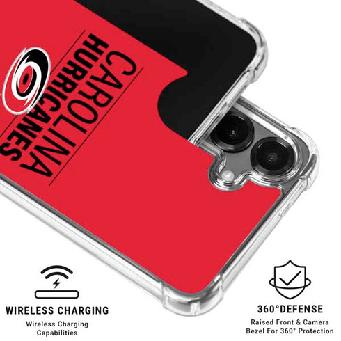 NHL Carolina Hurricanes Lineup Galaxy S26 Plus Clear Case