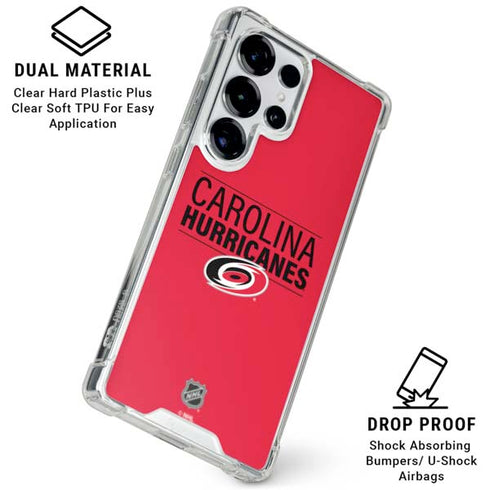 NHL Carolina Hurricanes Lineup Galaxy S26 Ultra Clear Case