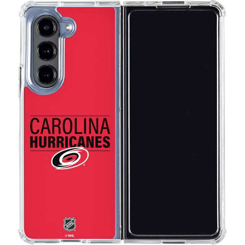 NHL Carolina Hurricanes Lineup Galaxy Z Fold5 5G Clear Case