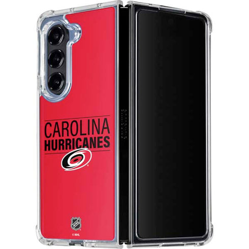 NHL Carolina Hurricanes Lineup Galaxy Z Fold5 5G Clear Case