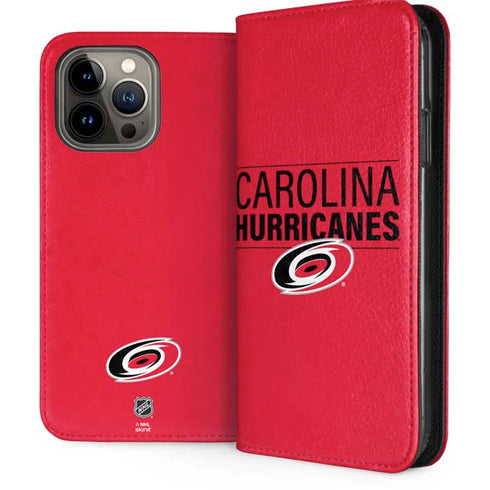 NHL Carolina Hurricanes Lineup iPhone 13 Pro Max Folio Case