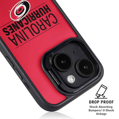 NHL Carolina Hurricanes Lineup iPhone 15 Plus Kickstand Case