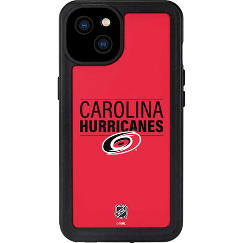 NHL Carolina Hurricanes Lineup iPhone 15 Plus Waterproof Case
