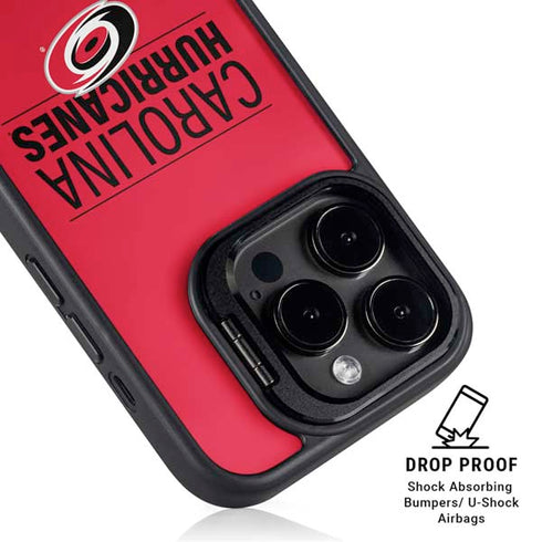 NHL Carolina Hurricanes Lineup iPhone 15 Pro Max Kickstand Case