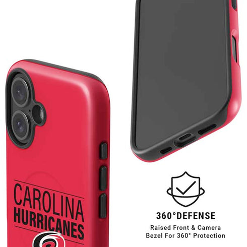 NHL Carolina Hurricanes Lineup iPhone 16 Magsafe Impact Case