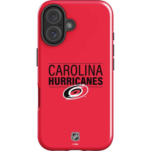 NHL Carolina Hurricanes Lineup iPhone 16 Plus Impact Case