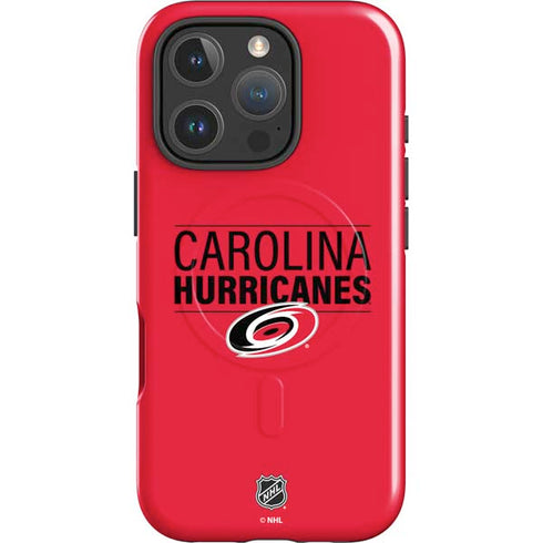 NHL Carolina Hurricanes Lineup iPhone 16 Pro Magsafe Impact Case