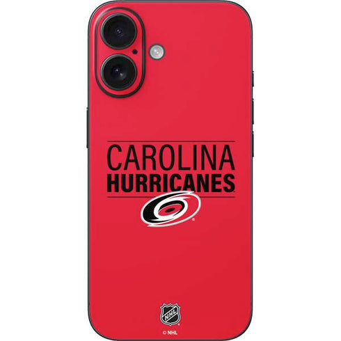 NHL Carolina Hurricanes Lineup iPhone 16 Skin
