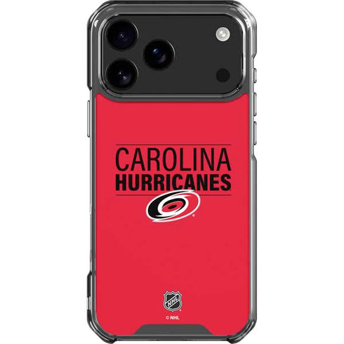 NHL Carolina Hurricanes Lineup iPhone 18 Pro Max Clear Case