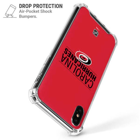 NHL Carolina Hurricanes Lineup iPhone X/XS Clear Case