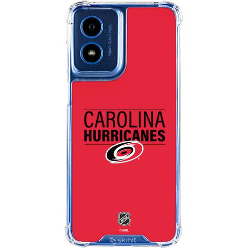 NHL Carolina Hurricanes Lineup Moto G 5G (2024) Clear Case