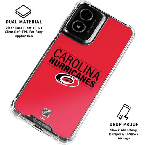NHL Carolina Hurricanes Lineup Moto G Power 5G (2024) Clear Case