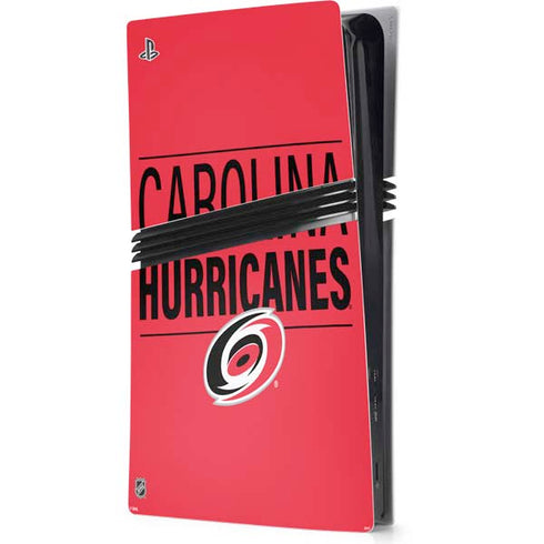 NHL Carolina Hurricanes Lineup PS5 Pro Console Skin