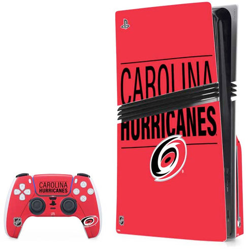 NHL Carolina Hurricanes Lineup PS5 Pro Disk Bundle Skin