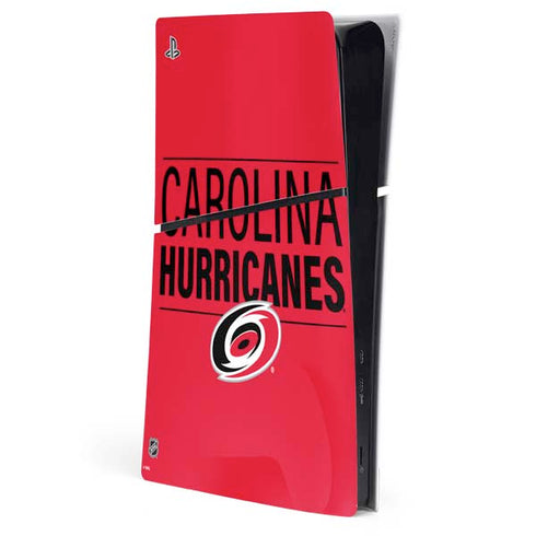 NHL Carolina Hurricanes Lineup PS5 Slim Digital Edition Console Skin