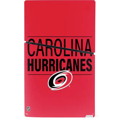 NHL Carolina Hurricanes Lineup PS5 Slim Digital Edition Console Skin