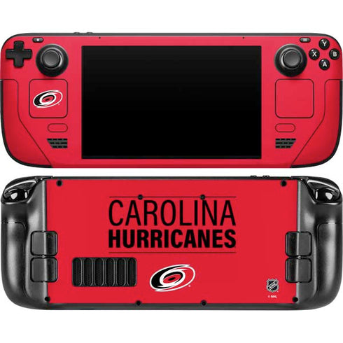 NHL Carolina Hurricanes Lineup Steam Deck Handheld Gaming Computer OLED Skin