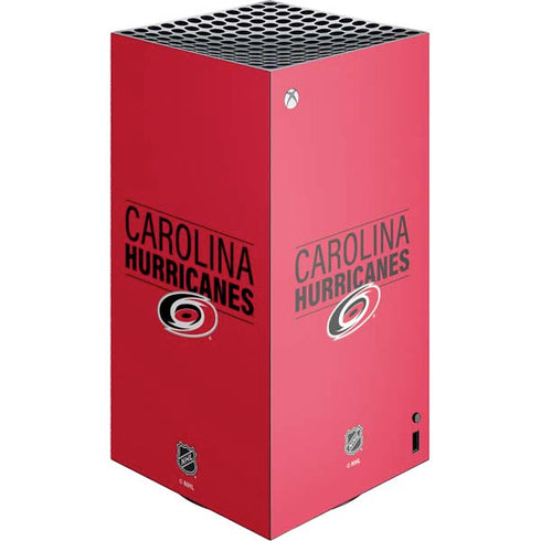 NHL Carolina Hurricanes Lineup XBox Series X Digital Edition Console Skin