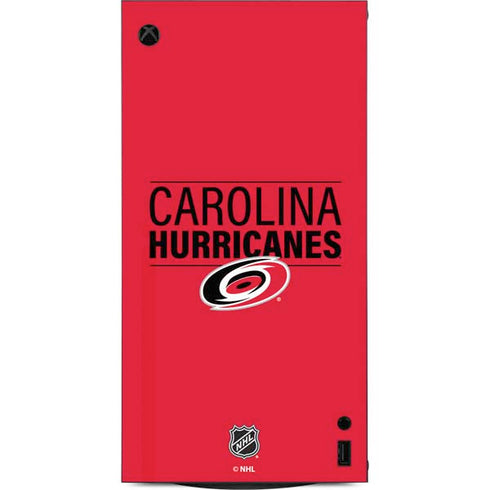 NHL Carolina Hurricanes Lineup XBox Series X Digital Edition Console Skin