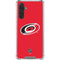 NHL Carolina Hurricanes Solid Background Galaxy A17 Clear Case