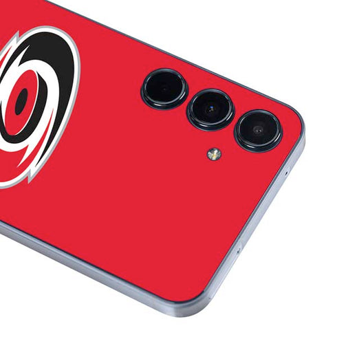 NHL Carolina Hurricanes Solid Background Galaxy A35 5G Skin