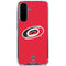 NHL Carolina Hurricanes Solid Background Galaxy A36 5G Clear Case