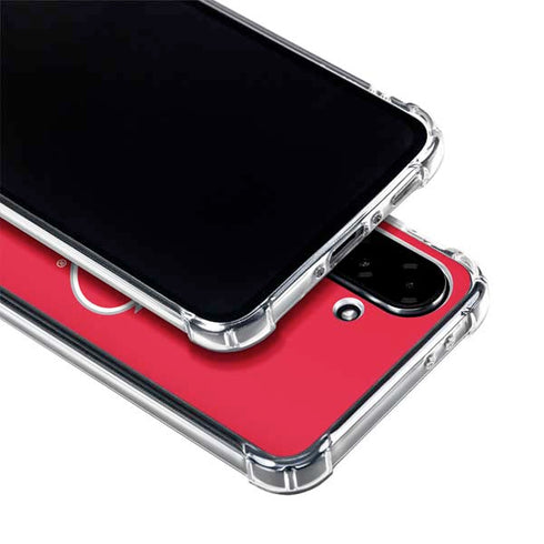 NHL Carolina Hurricanes Solid Background Galaxy A36 5G Clear Case