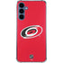NHL Carolina Hurricanes Solid Background Galaxy A55 5G Clear Case