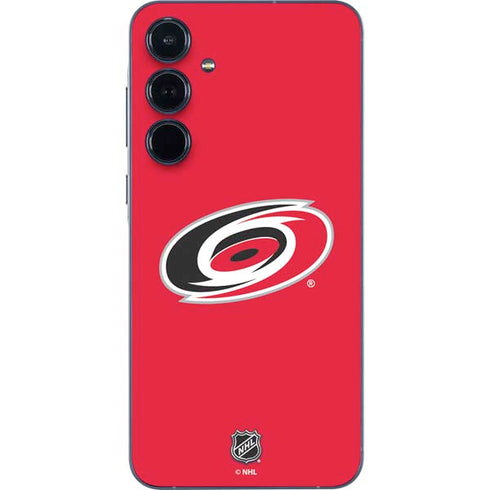 NHL Carolina Hurricanes Solid Background Galaxy A55 5G Skin