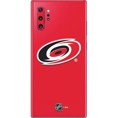NHL Carolina Hurricanes Solid Background Galaxy Note 10 Plus Skin