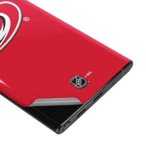NHL Carolina Hurricanes Solid Background Galaxy Note 10 Plus Skin
