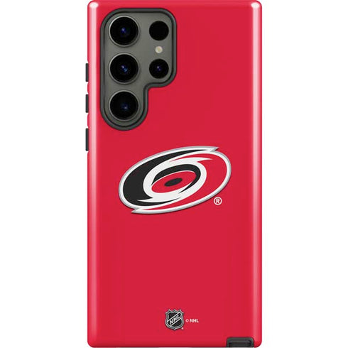 NHL Carolina Hurricanes Solid Background Galaxy S23 Ultra Pro Case