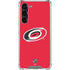 NHL Carolina Hurricanes Solid Background Galaxy S24 FE Clear Case