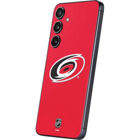 NHL Carolina Hurricanes Solid Background Galaxy S25 Skin
