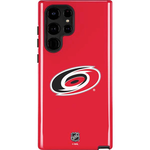 NHL Carolina Hurricanes Solid Background Galaxy S25 Ultra Impact Case