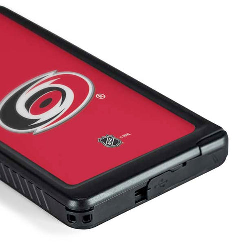 NHL Carolina Hurricanes Solid Background Galaxy S24 Ultra Waterproof Case
