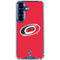 NHL Carolina Hurricanes Solid Background Galaxy S25 Clear Case