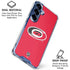 NHL Carolina Hurricanes Solid Background Galaxy S25 Clear Case