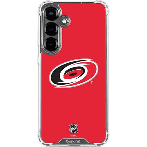 NHL Carolina Hurricanes Solid Background Galaxy S26 Plus Clear Case