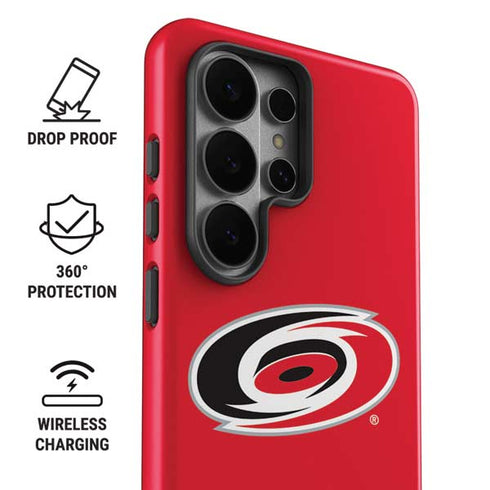 NHL Carolina Hurricanes Solid Background Galaxy S26 Ultra Impact Case