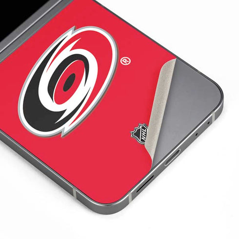 NHL Carolina Hurricanes Solid Background Galaxy Z Flip6 Skin