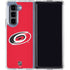 NHL Carolina Hurricanes Solid Background Galaxy Z Fold5 5G Clear Case