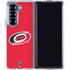 NHL Carolina Hurricanes Solid Background Galaxy Z Fold6 Clear Case