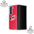 NHL Carolina Hurricanes Solid Background Galaxy Z Fold7 Clear Case